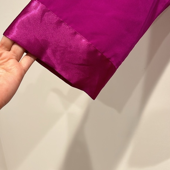 Vintage Victoria's Secret Purple double button satin Blazer Jacket Size Large - Picture 5 of 7